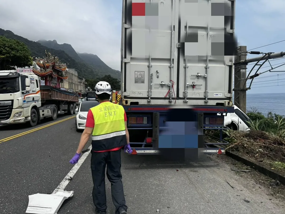 車禍現場畫面。（圖／警方提供）