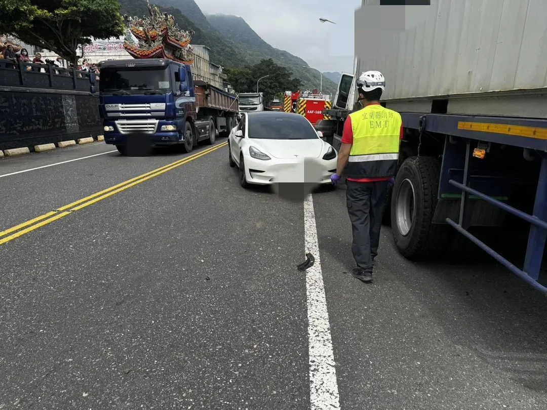車禍現場畫面。（圖／警方提供）