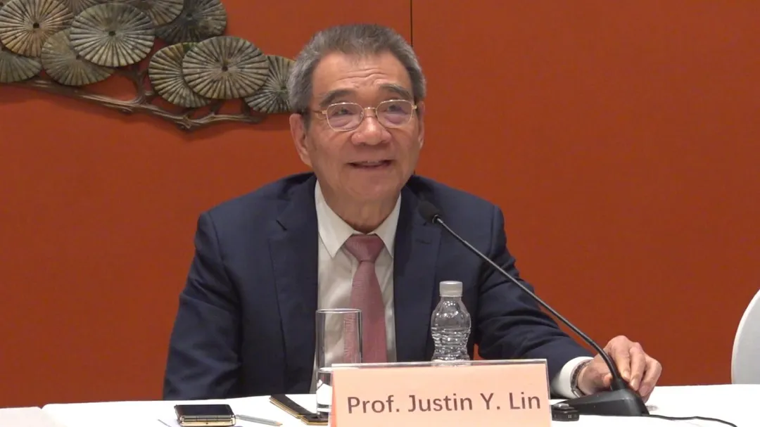 北京大學新結構經濟學研究院院長林毅夫。(圖/中新社)