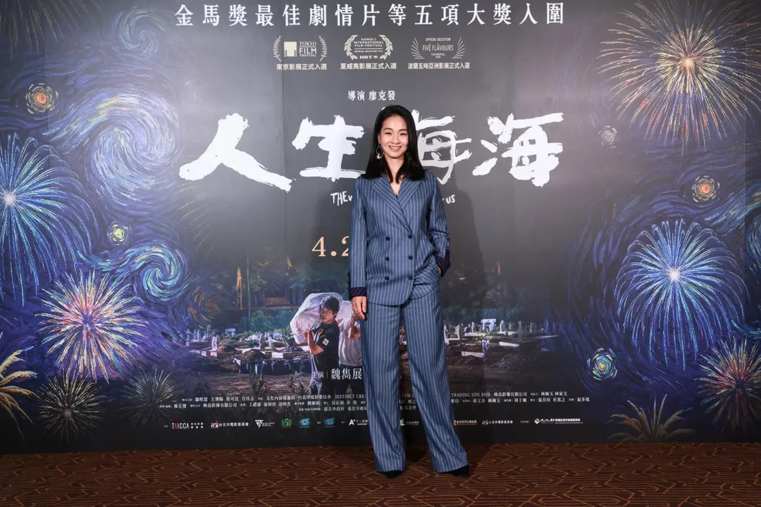 陳雪甄坦言對於電影即將上映很緊張，「很多人說是要來看我，如果大家看的時候覺得也還好嘛，那我壓力就大了。」（圖／甲上娛樂 提供）
