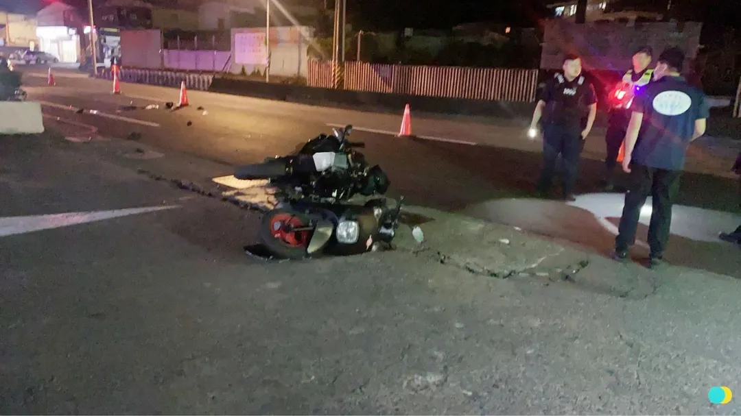 車禍現場。(圖/警方提供)