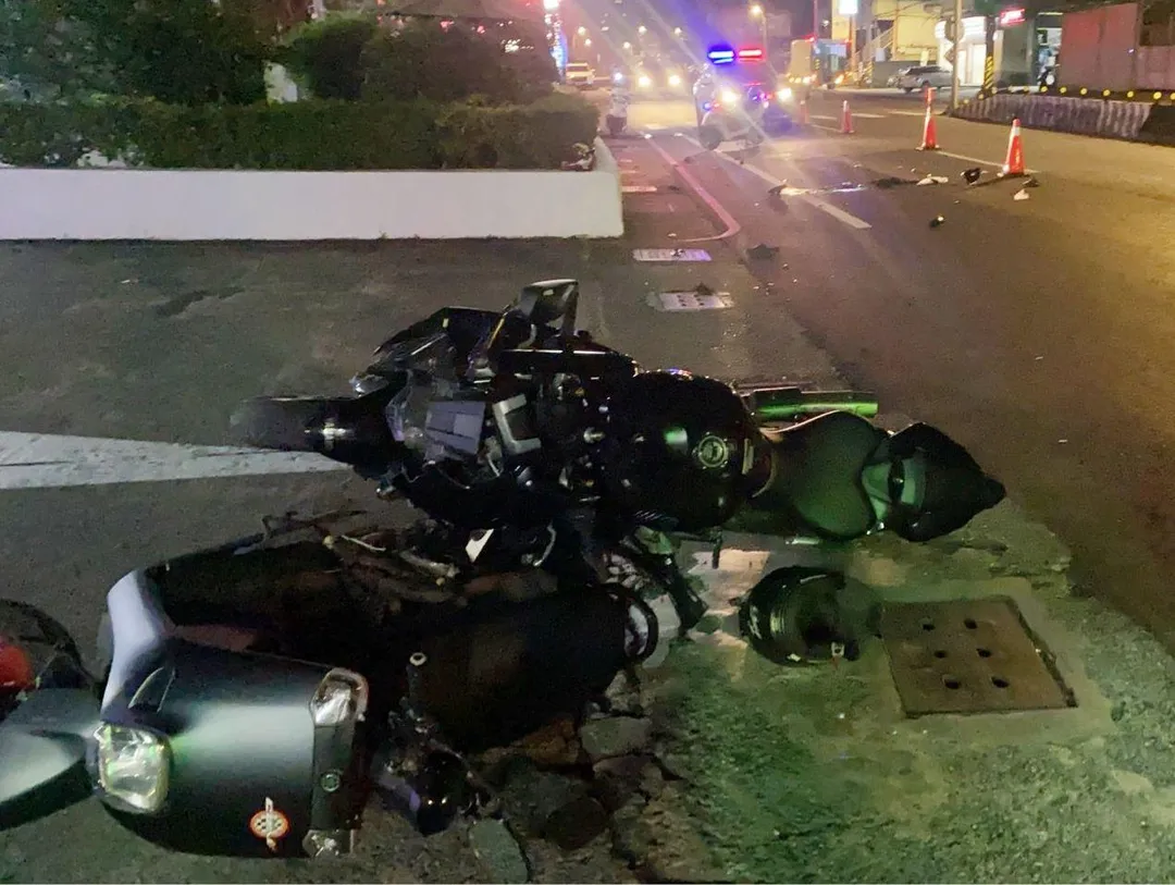 車禍現場。(圖/警方提供)