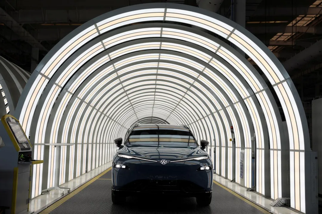 中國大陸近年致力發展電動車。（圖／路透社）