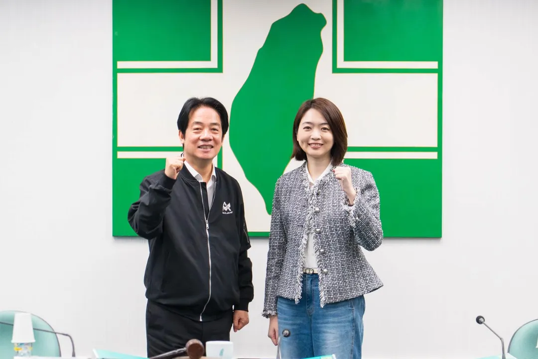 總統兼民進黨主席賴清德也在中常會上宣布韓瑩參選宜蘭市長的消息。（圖／民進黨提供）
