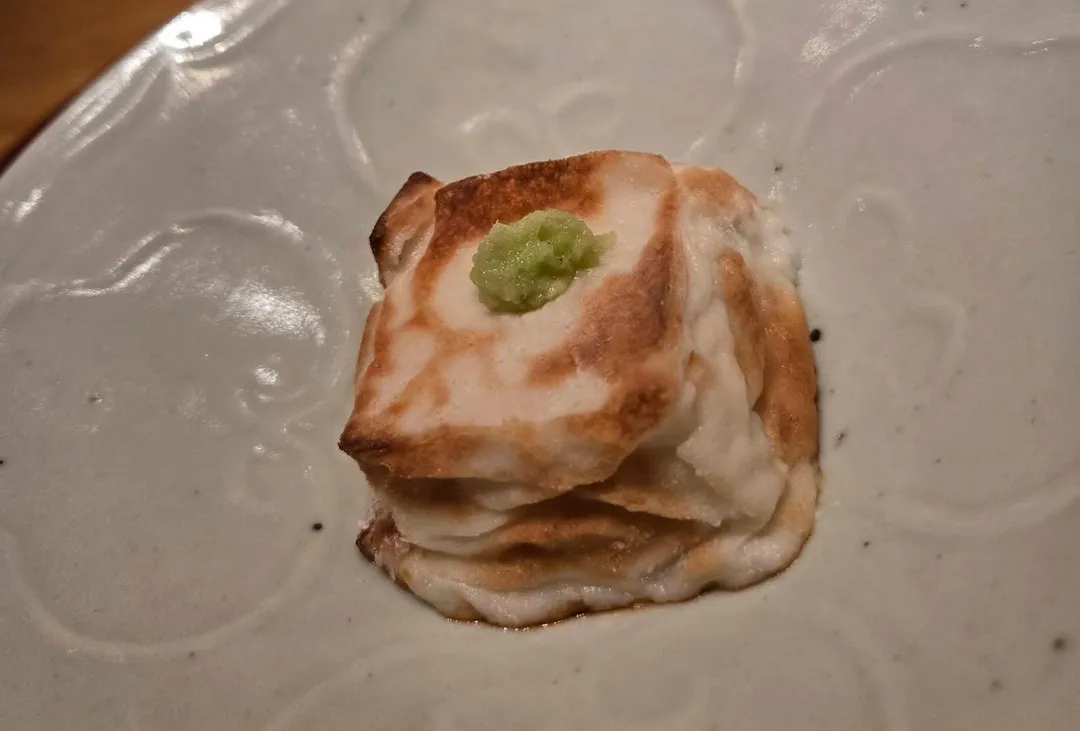 胡麻豆腐。（圖／黃宏輝提供）