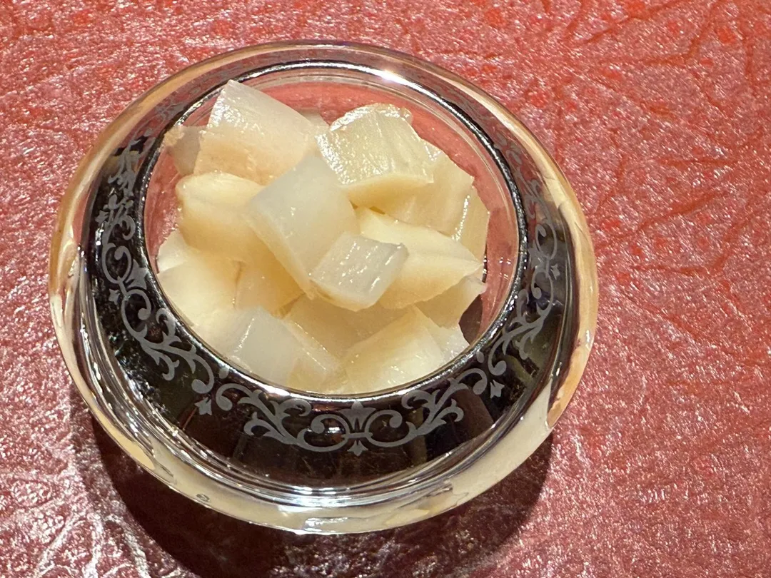 米醋漬薑丁。（圖／黃宏輝提供）