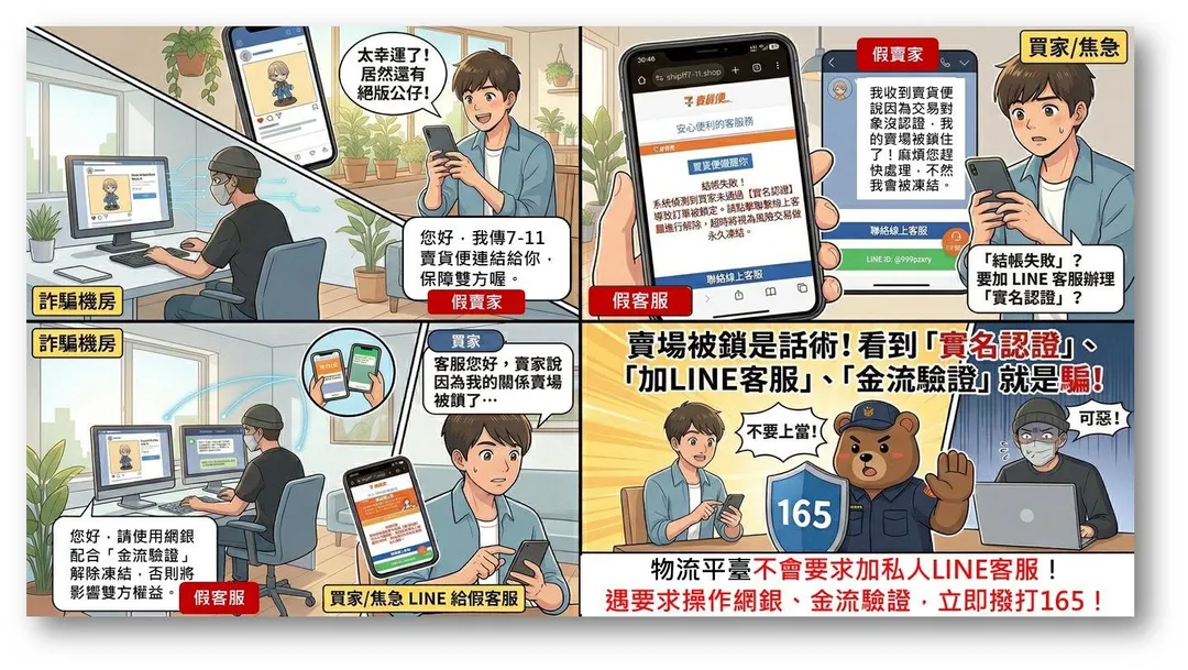 常見詐騙手法。(圖/台中市政府警察局)