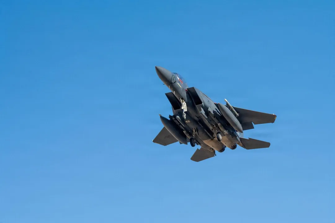 美軍F-15E戰機。（圖／路透社）