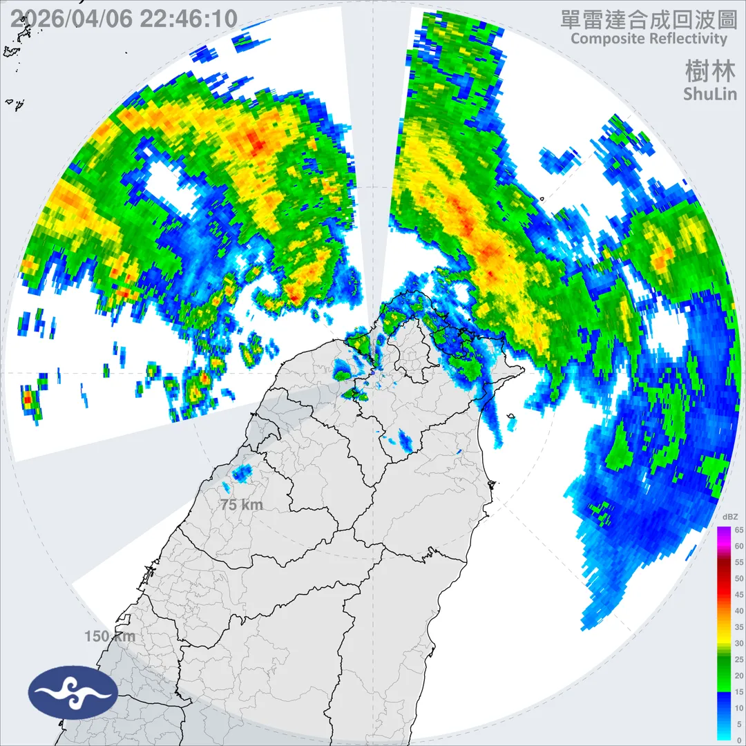 氣象署針對10縣市發布陸上強風特報。（圖／氣象署）