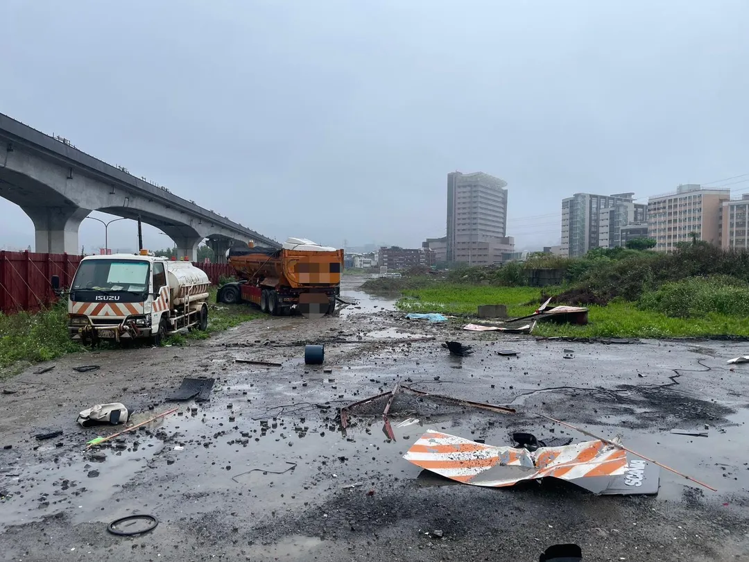 車禍現場。(圖/警方提供)