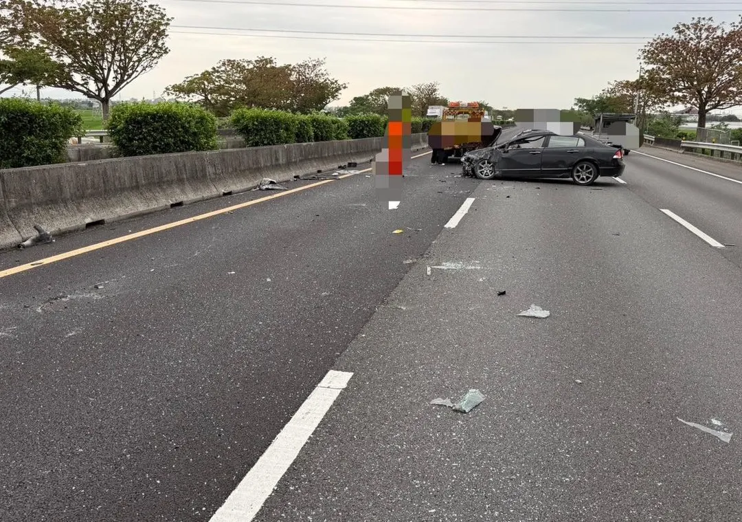 車禍現場。（圖／警方提供，下同）