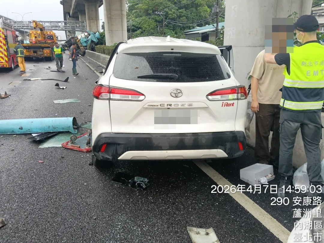 車禍現場。（圖／警方提供）