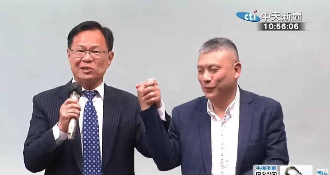嘉義市長藍白和民調出爐最終是民眾黨張啓楷勝出將代表在野參選。（圖／中天新聞）
