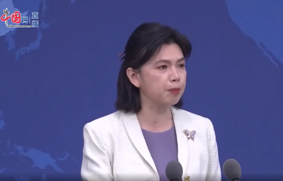 國台辦發言人朱鳳蓮在記者會上。（圖／翻攝《中國網直播》）