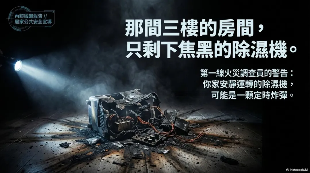 家裡的除濕機可能是一顆定時炸彈。（圖／消防神主牌粉專）