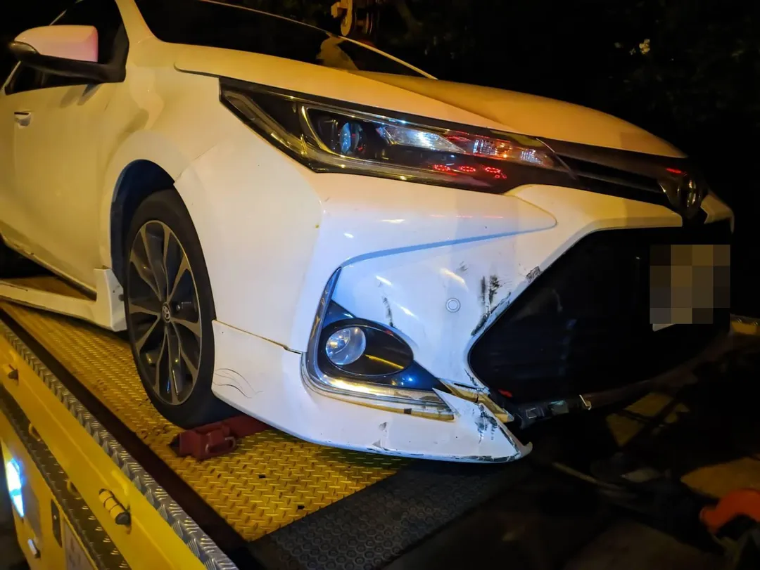 受害的車輛共有11輛。（圖／國道警方提供）
