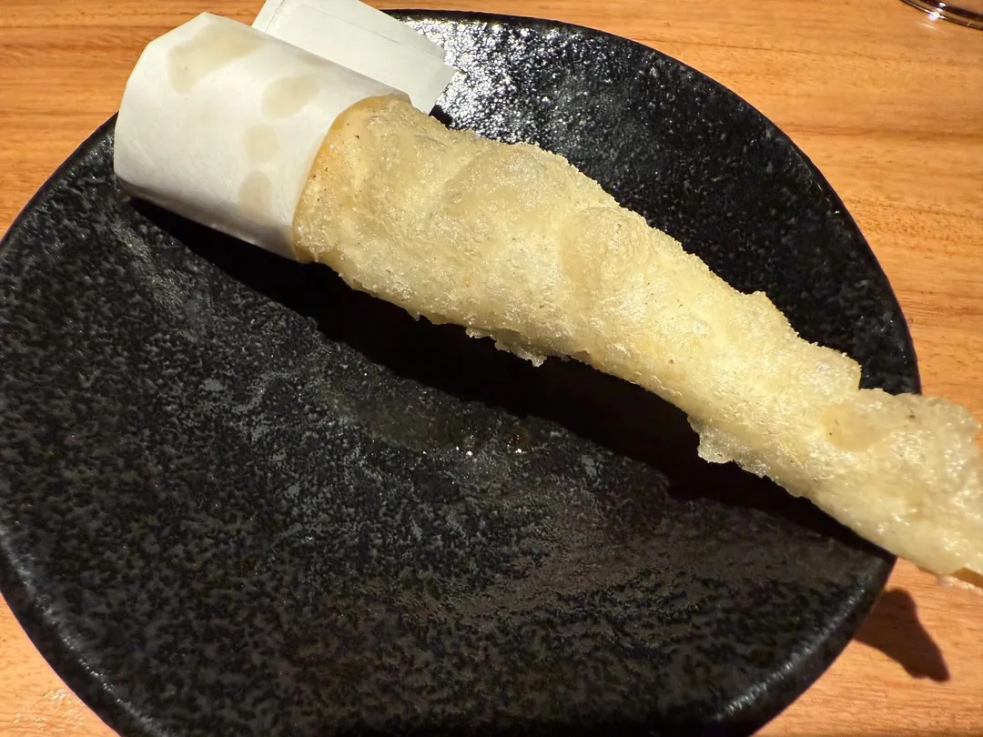 茭白筍天婦羅。（圖／黃宏輝提供）