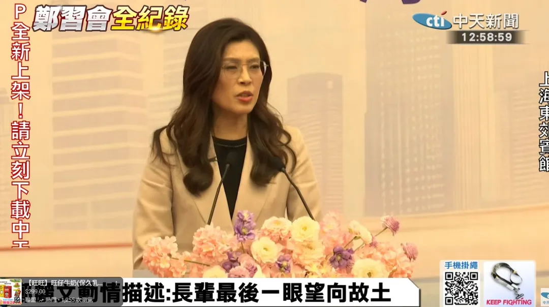 國民黨主席鄭麗文。（圖／中天新聞）