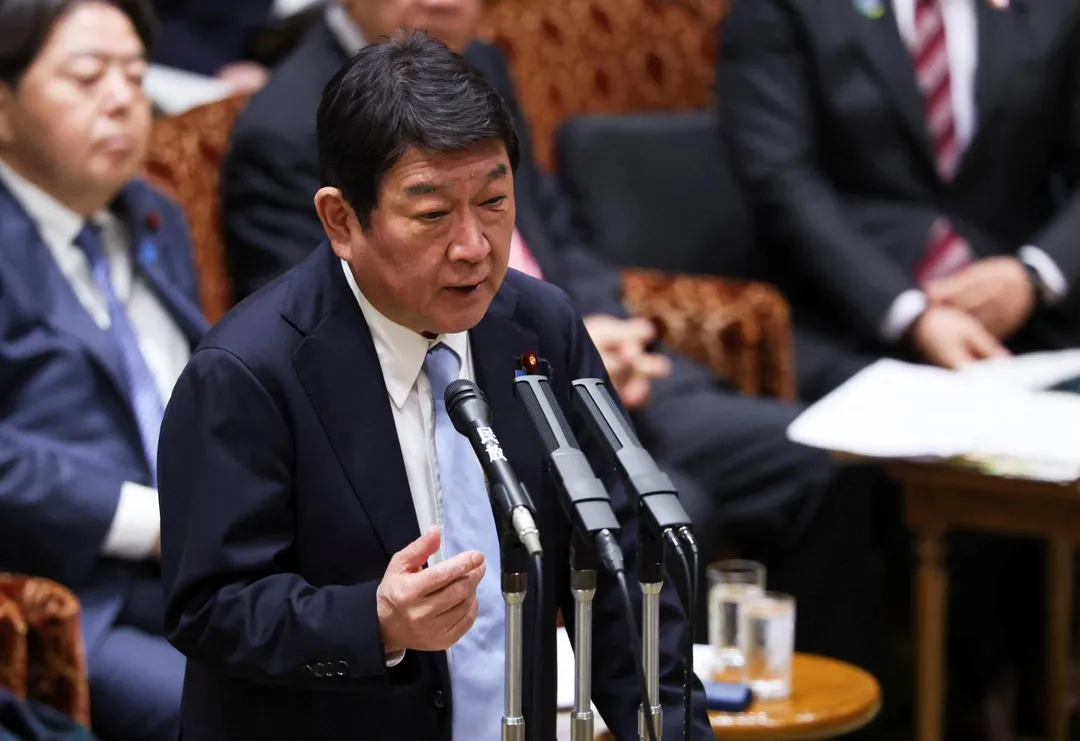 日本外相茂木敏充。（圖／路透社）