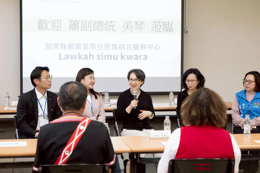 蕭美琴重申和大陸交流，要對等尊嚴、以及放棄武力威脅台灣，做為能夠長期建構更穩定的關係。（圖取自蕭美琴臉書）