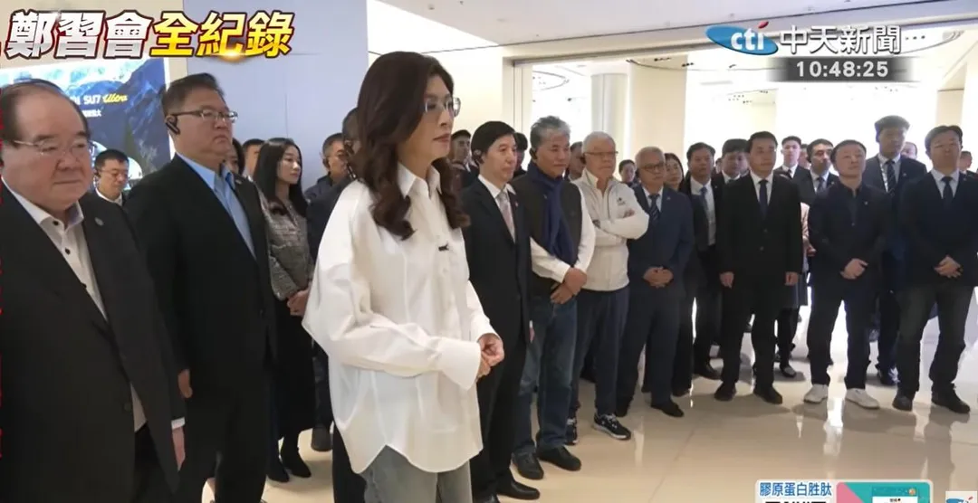 國民黨主席鄭麗文今（12日）上午率訪問團參訪小米汽車超級工廠。（中天新聞）