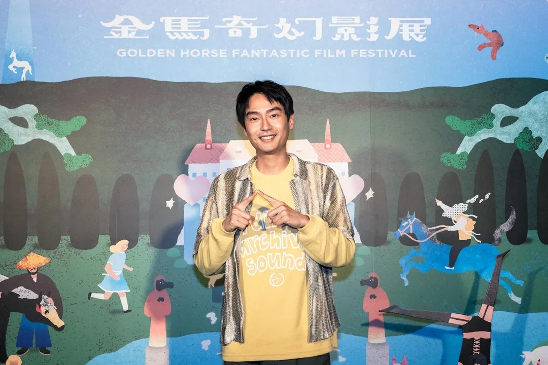 大鶴笑說，劉育仁一上戲後的犀利眼神連他都受不了。（圖／金馬執委會 提供）