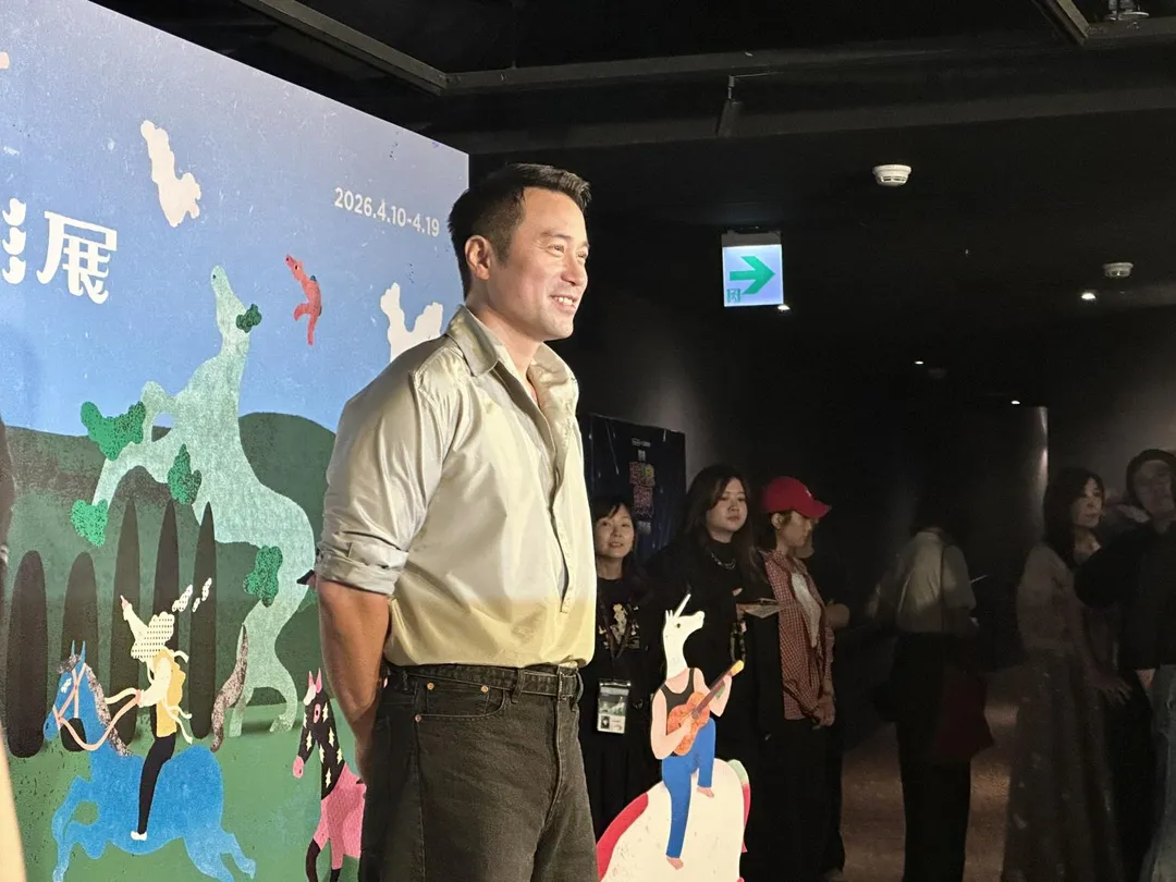 張孝全為戲增胖6公斤，忍不住自嘲：「很廢很油膩！」（圖／記者 伍映澄 攝）