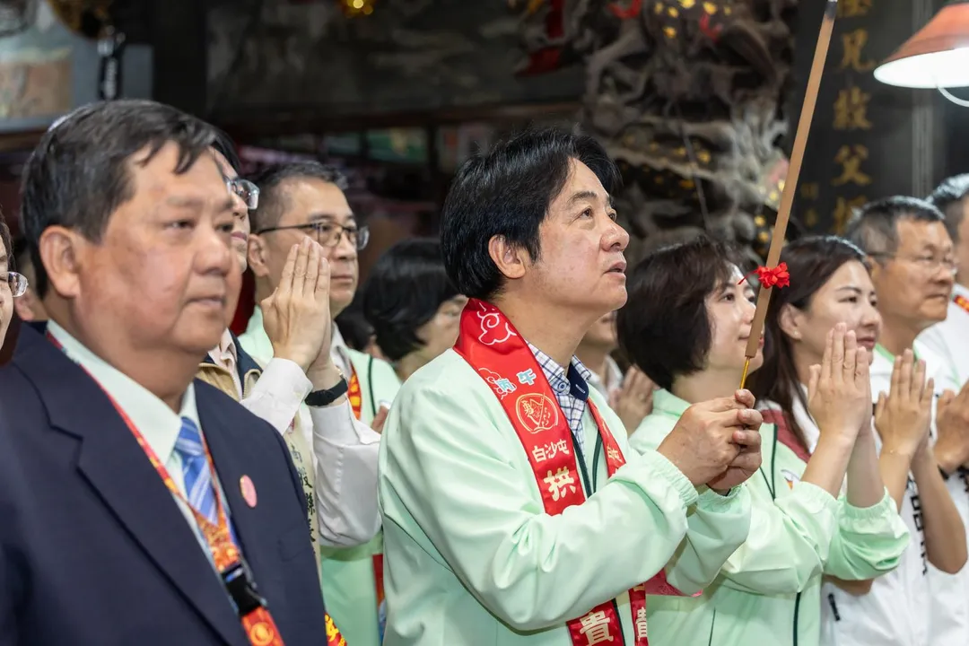 總統賴清德拍板出訪友邦史瓦帝尼。圖為賴總統日前出席白沙屯拱天宮媽祖進香活動。（圖／總統府提供）