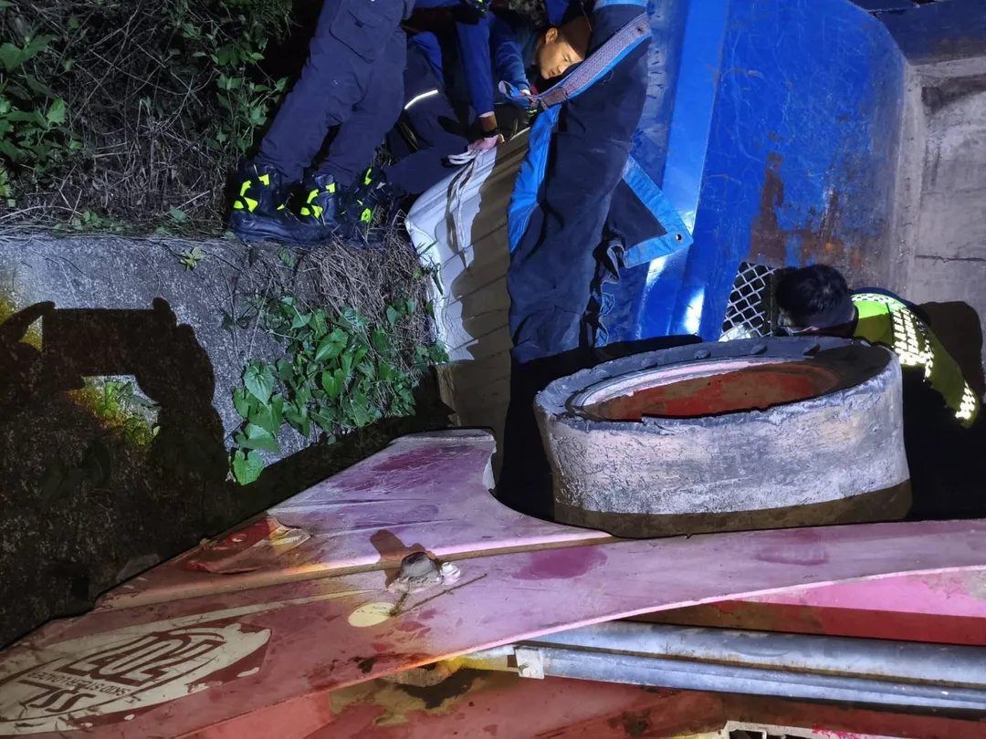 車禍現場。（圖／警方提供）