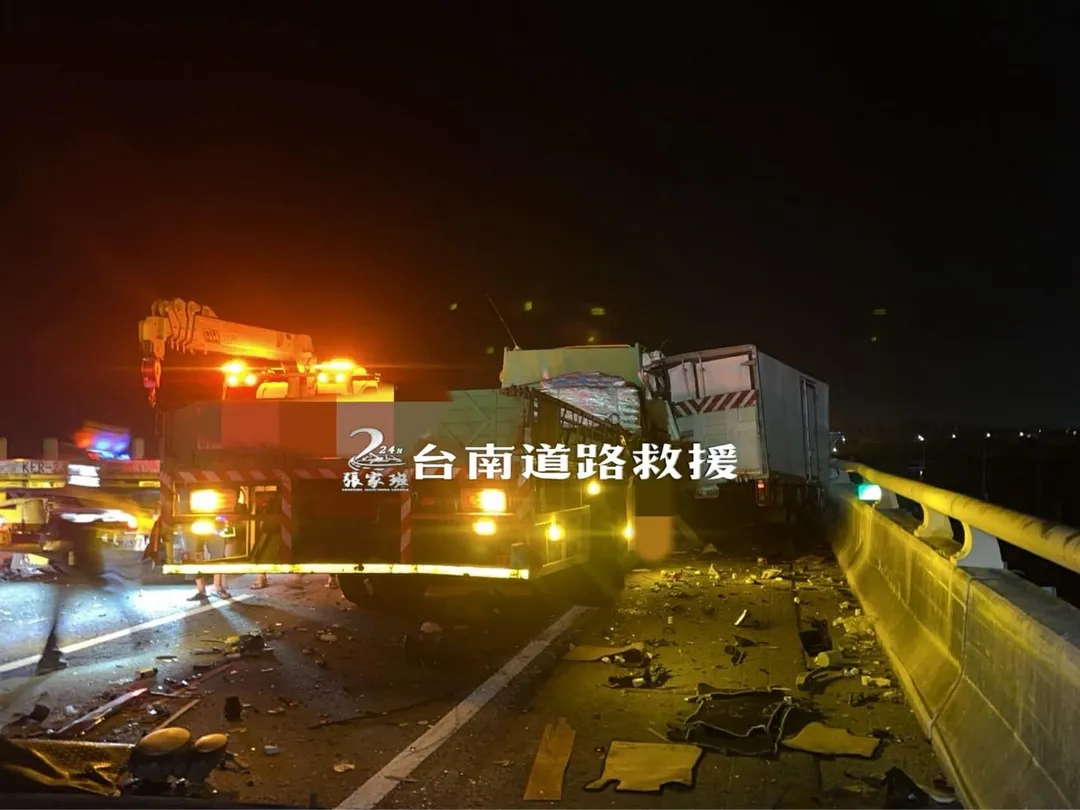 車禍現場。（圖/台南道路救援張家班授權使用）