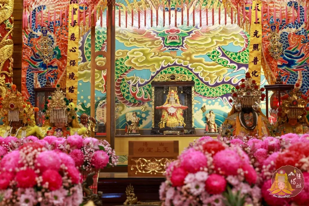 山邊媽祖宮董事長揭密媽祖神衣製作過程。（圖／翻攝自山邊媽祖宮﻿臉書）