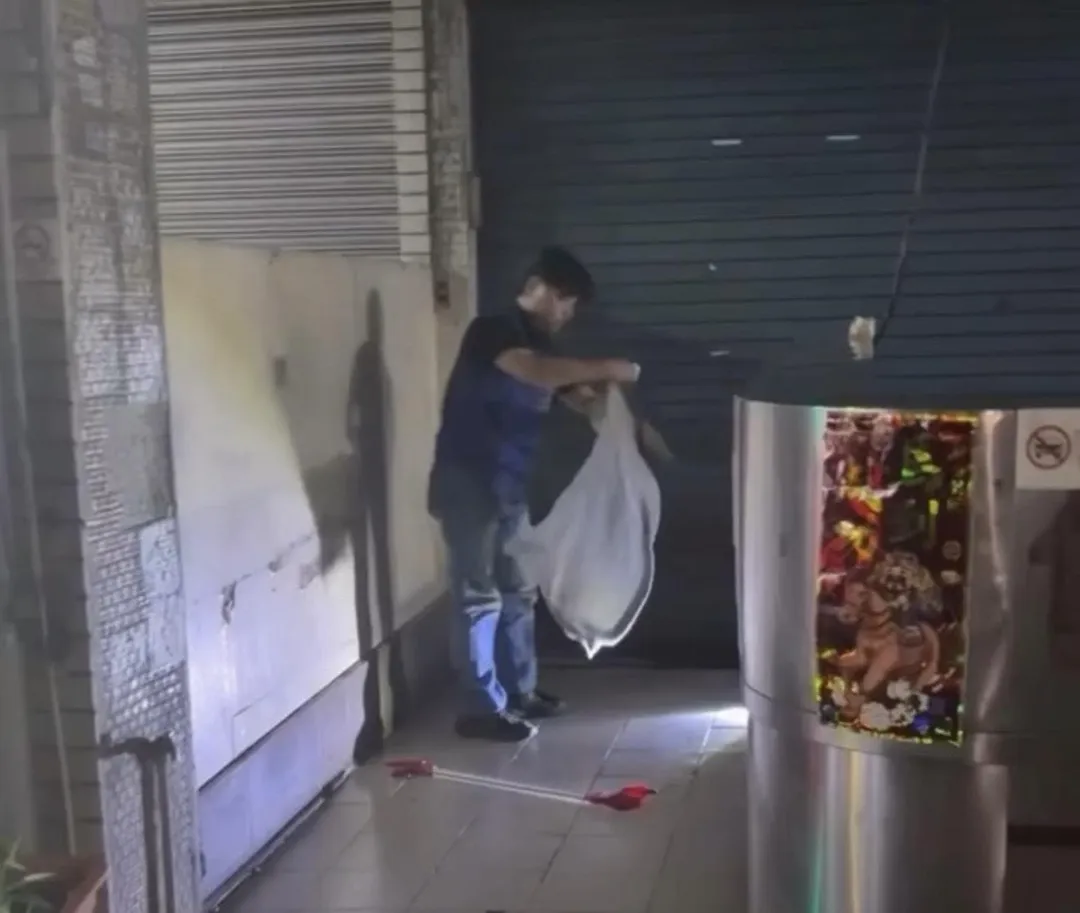 農業局派員到場捕捉蛇隻帶離。（圖／警方提供）