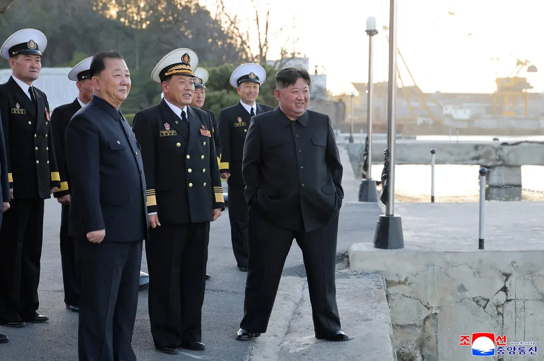 金正恩視察發射。（圖／路透社）