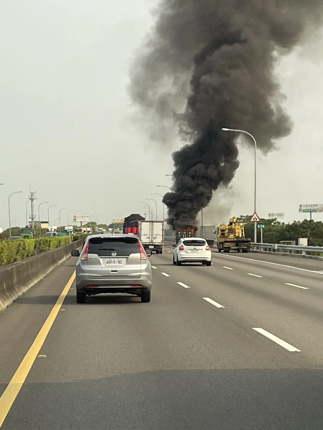 火災現場。（圖／台南道路救援張家班群友提供）