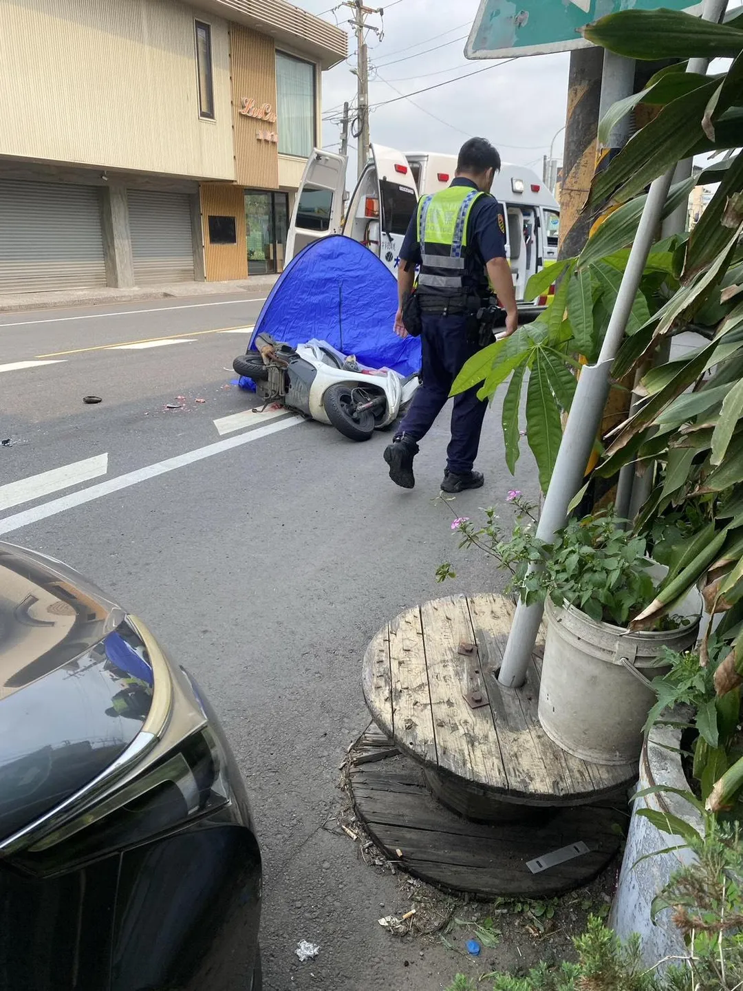 車禍現場。(圖/網友Chi Chi授權提供)