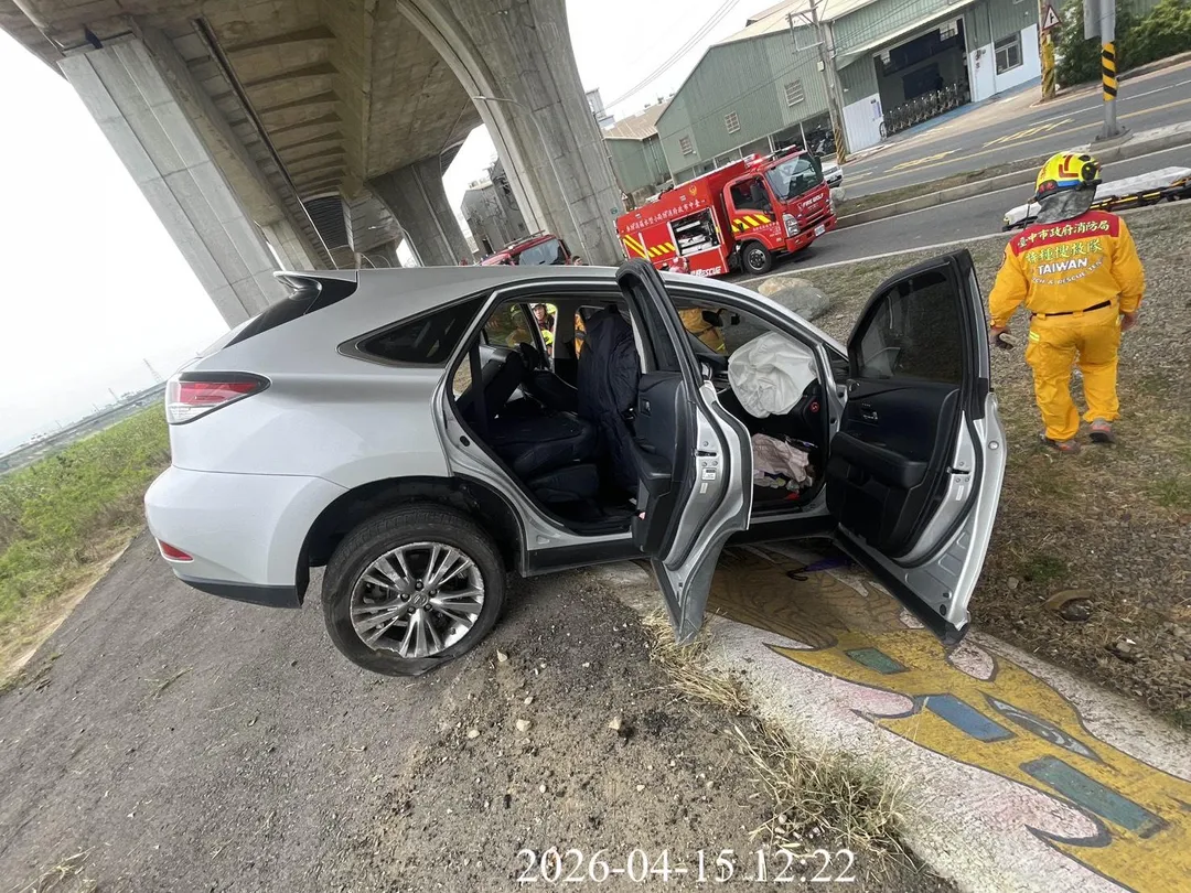 車禍現場。(圖/中天新聞)