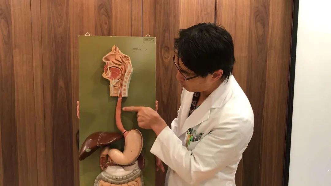 李佳穎進一步說明,食道是連接口腔與胃部的管狀構造,腫瘤初期形成時不會立即影響食物通過。(圖/彰化秀傳醫院)