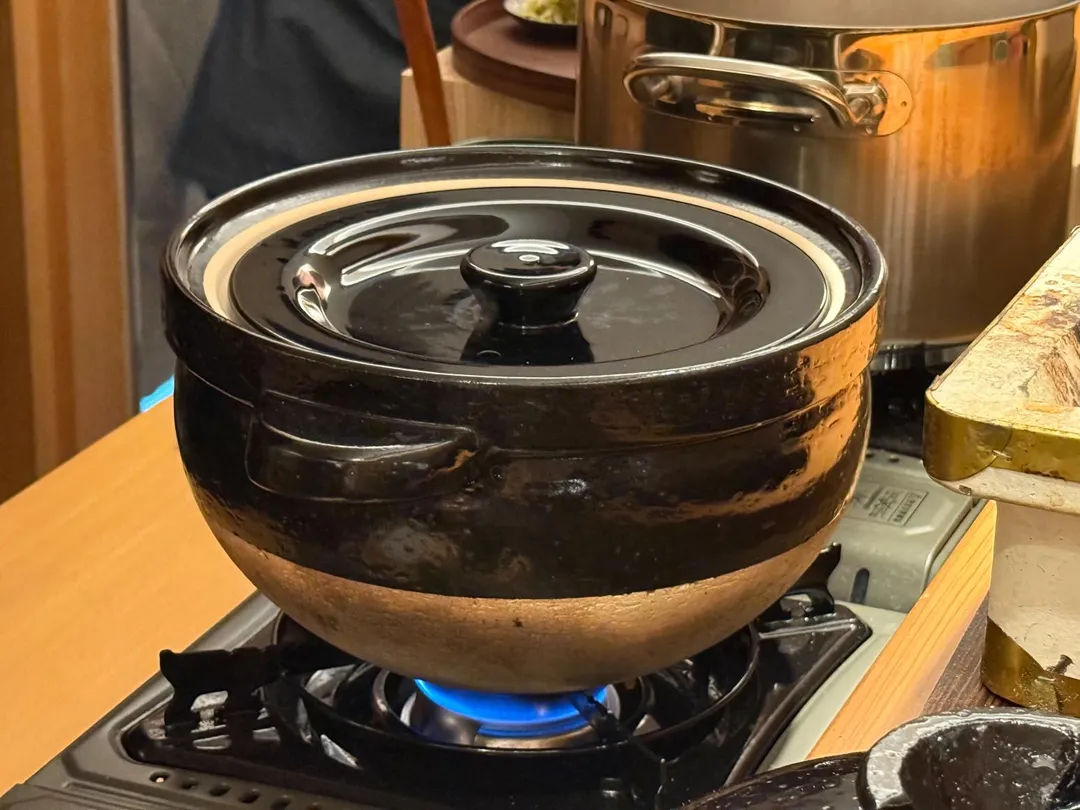 白飯現煮。（圖／黃宏輝提供）
