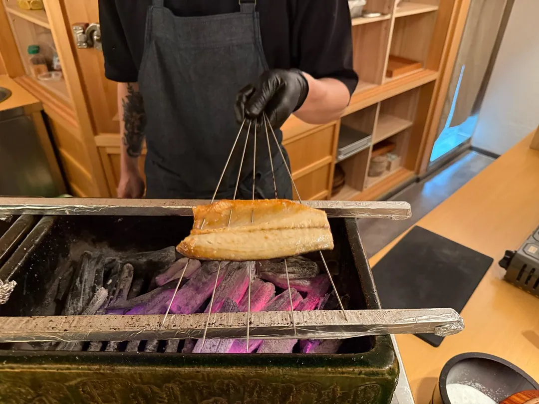 最後一片專屬的鯖魚。（圖／黃宏輝提供）
