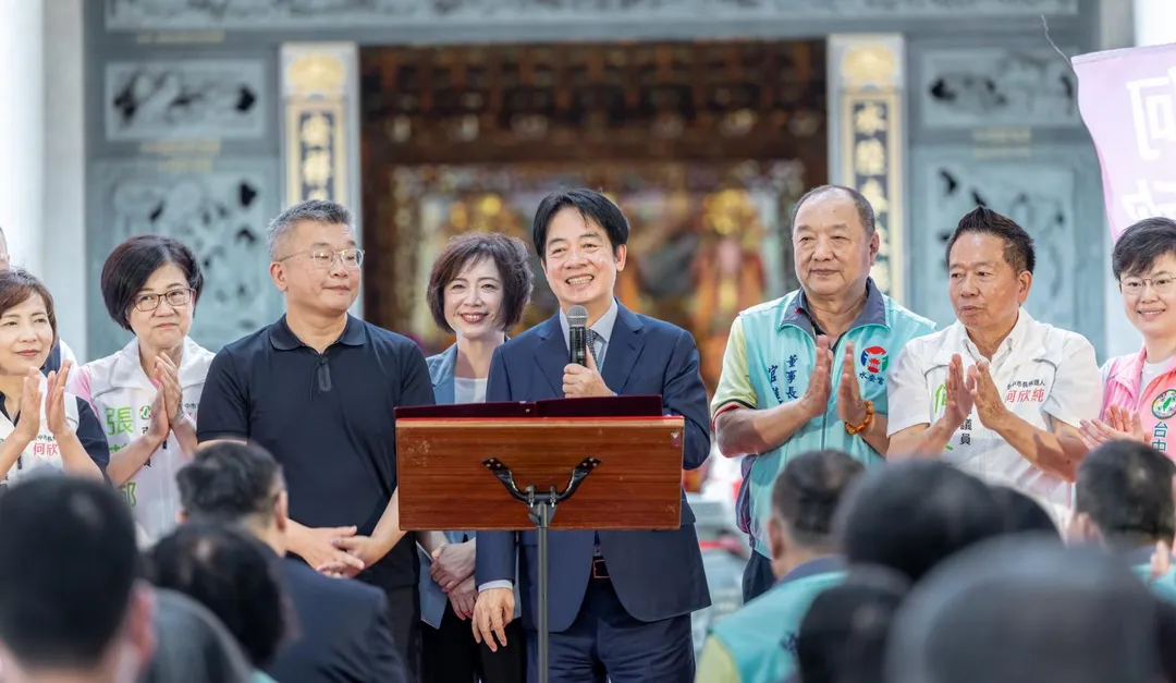 蔡其昌、何欣純、賴清德。（圖／總統府提供）