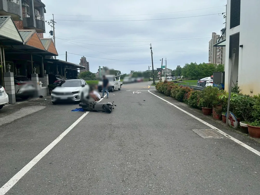 車禍現場。(圖/警方提供)