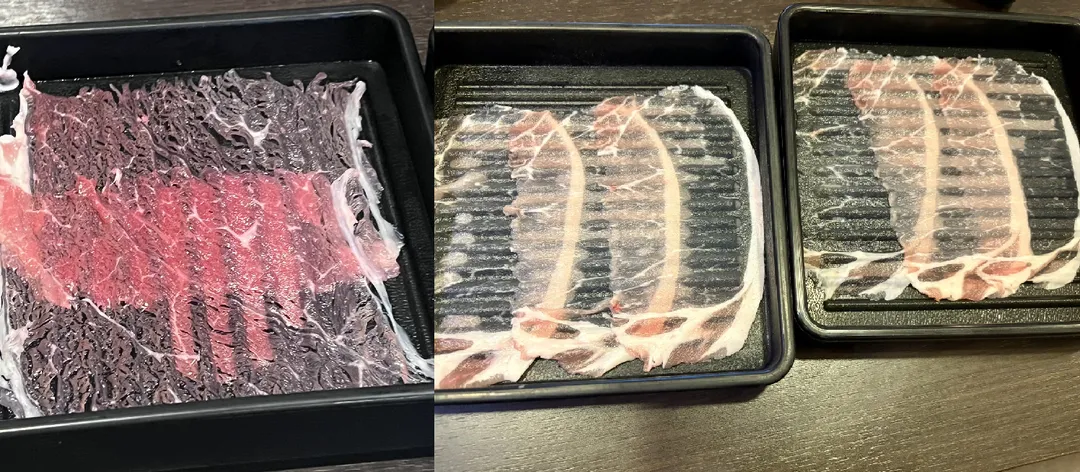 網友PO出的「涮乃葉」超薄肉片。（圖／翻攝X）