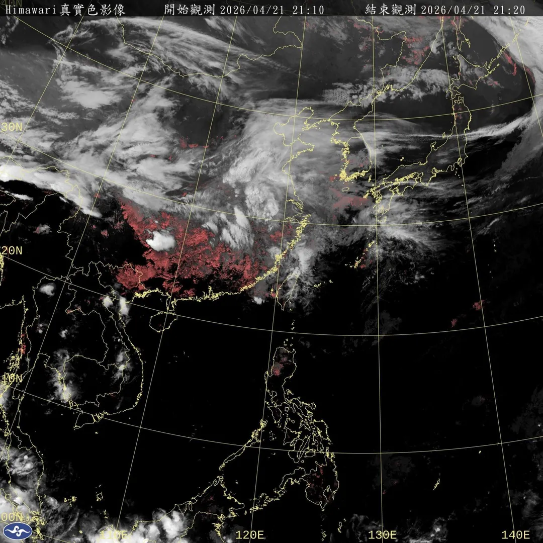 氣象署預報未來一周天氣變化劇烈，明日各地多雲到晴，午後對流發展，宜花地區及山區有局部短暫陣雨機率。（圖／氣象署）