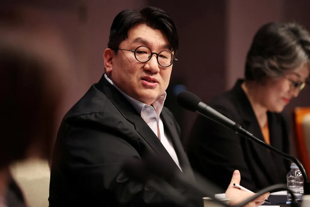 HYBE董事會主席房時赫。（資料照／路透社）