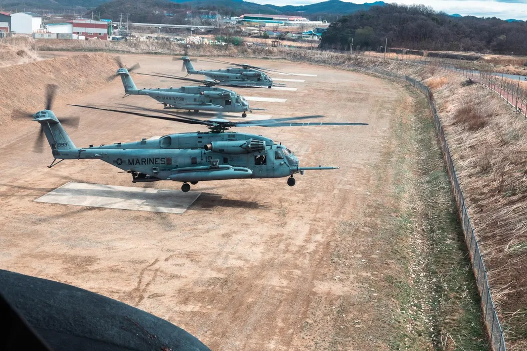 圖為3月底在南韓京畿道進行的韓美海軍陸戰隊聯合軍演（KMEP）。（圖／翻攝美國海軍陸戰隊臉書「U.S. Marine Corps」）