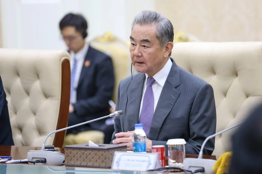 大陸外交部長王毅出席首次會議。（圖／翻攝大陸外交部官網）