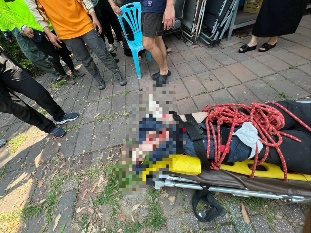台東縣鹿野高台於23日中午發生一起飛行傘意外事故。（圖／翻攝畫面）