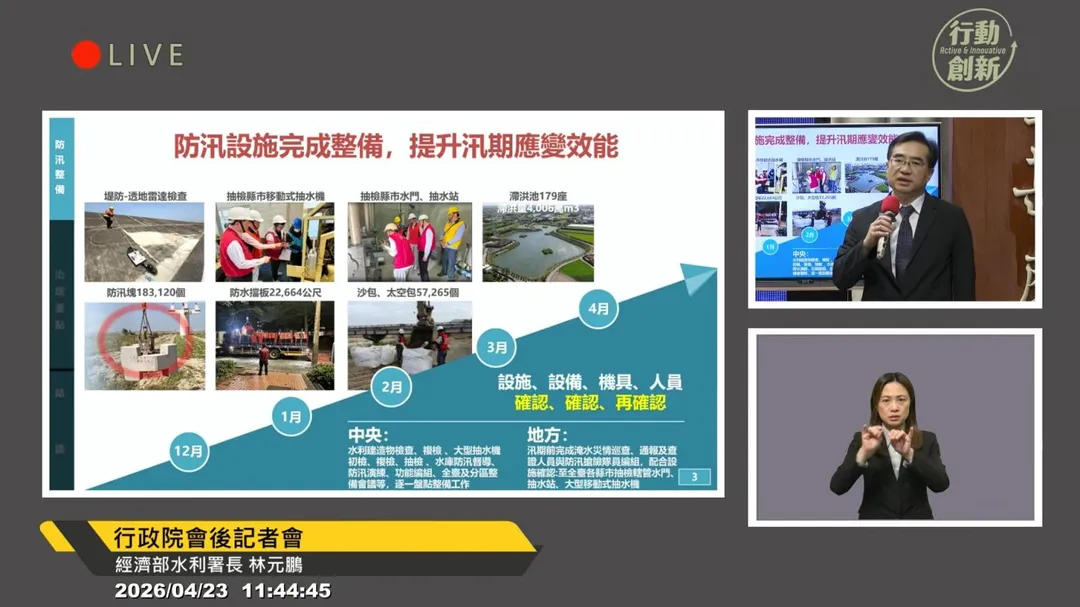(圖/截自行政院會後記者會直播影片)