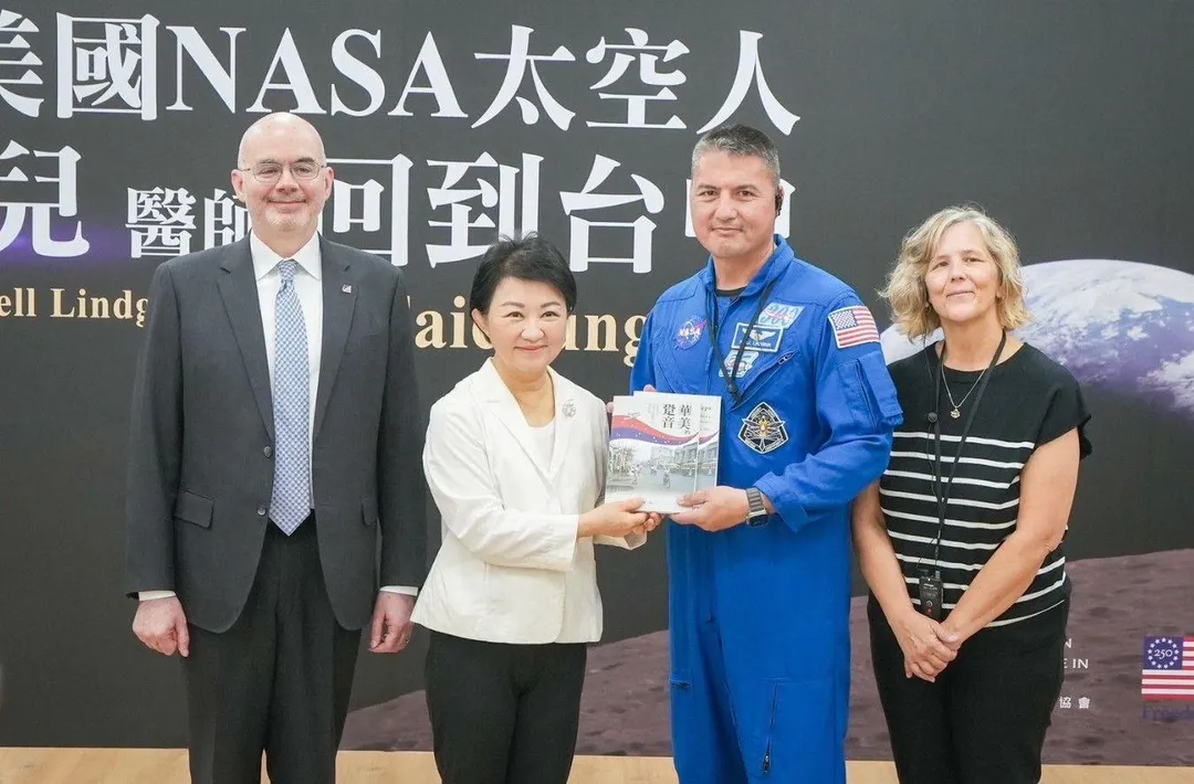 NASA太空人林琪兒拜會盧秀燕。（圖/台中市府提供）