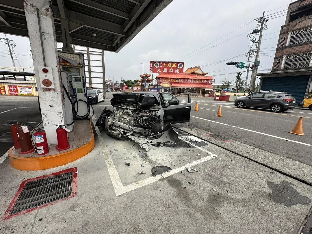 車禍現場。（圖／警方提供）